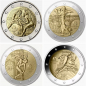 Preview: 4 x 2 Euro FRANKREICH - Olympia SET 2021-2024 im Blister